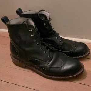 Rag & Bone leather Cozen wingtip lace-up boots